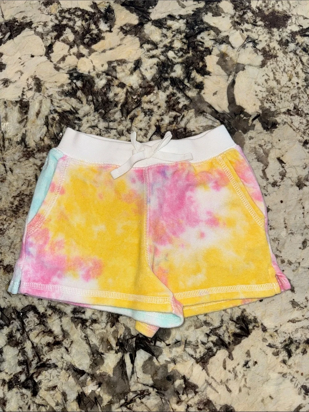 Ralph Lauren Tie-Dye Cotton Shorts - Pastel Multi-Brand New